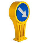 Słupek przeszkodowy U-5b fi600 jednostronny