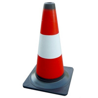 Pachołek drogowy 40 cm - elastyczny, odblaskowy