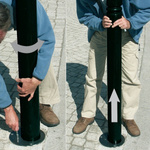 Słupek z systemem Serrubloc