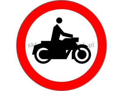 Znak B-4 - zakaz wjazdu motocykli