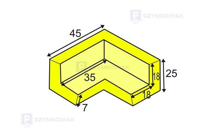 Profil ochronny narożny E 2D