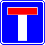 Znak D-4a - droga bez przejazdu