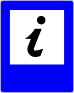 Znak D-34 - punkt informacji turystycznej