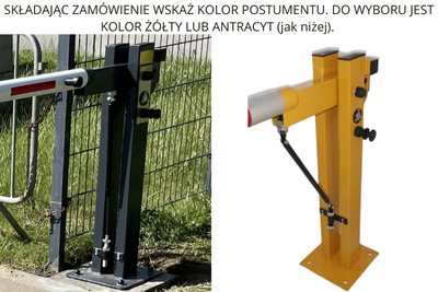 Szlaban ręczny z ramieniem 4 m