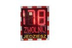 Wyświetlacz radarowy prędkości - zasilanie 230V AC