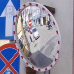 Lustro drogowe U-18a z uchwytem, akryl