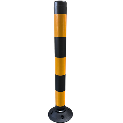 Słupek uchylny 03; czarno żółty