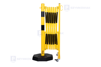 Zapora nożycowa ze słupkiem przestawnym