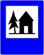 Znak D-33 - schronisko młodzieżowe