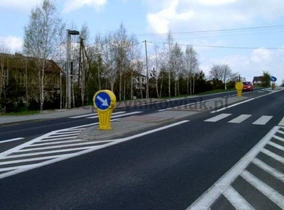 Słupek przeszkodowy U-5b fi600 jednostronny