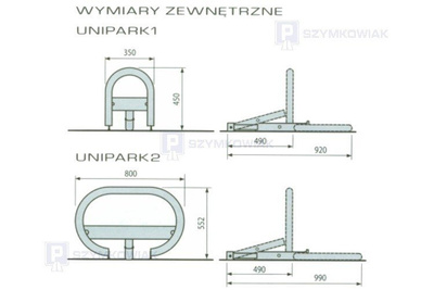 CAME Unipark L - Automatyczna blokada parkingowa